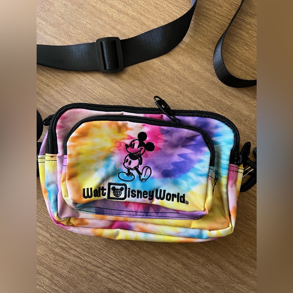 Walt Disney World Tie Dye Crossbody Bag, EUC